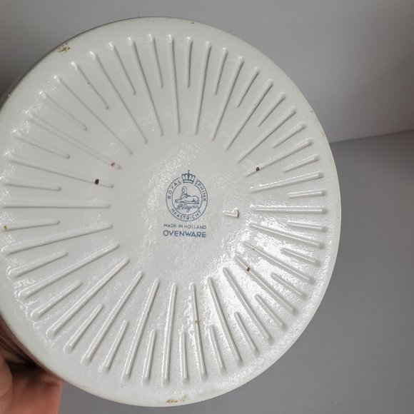 Beautiful * VTG Royal Sphinx Maastricht Holland Ovenware Small Pot+Lid Marked - Picture 10 of 11